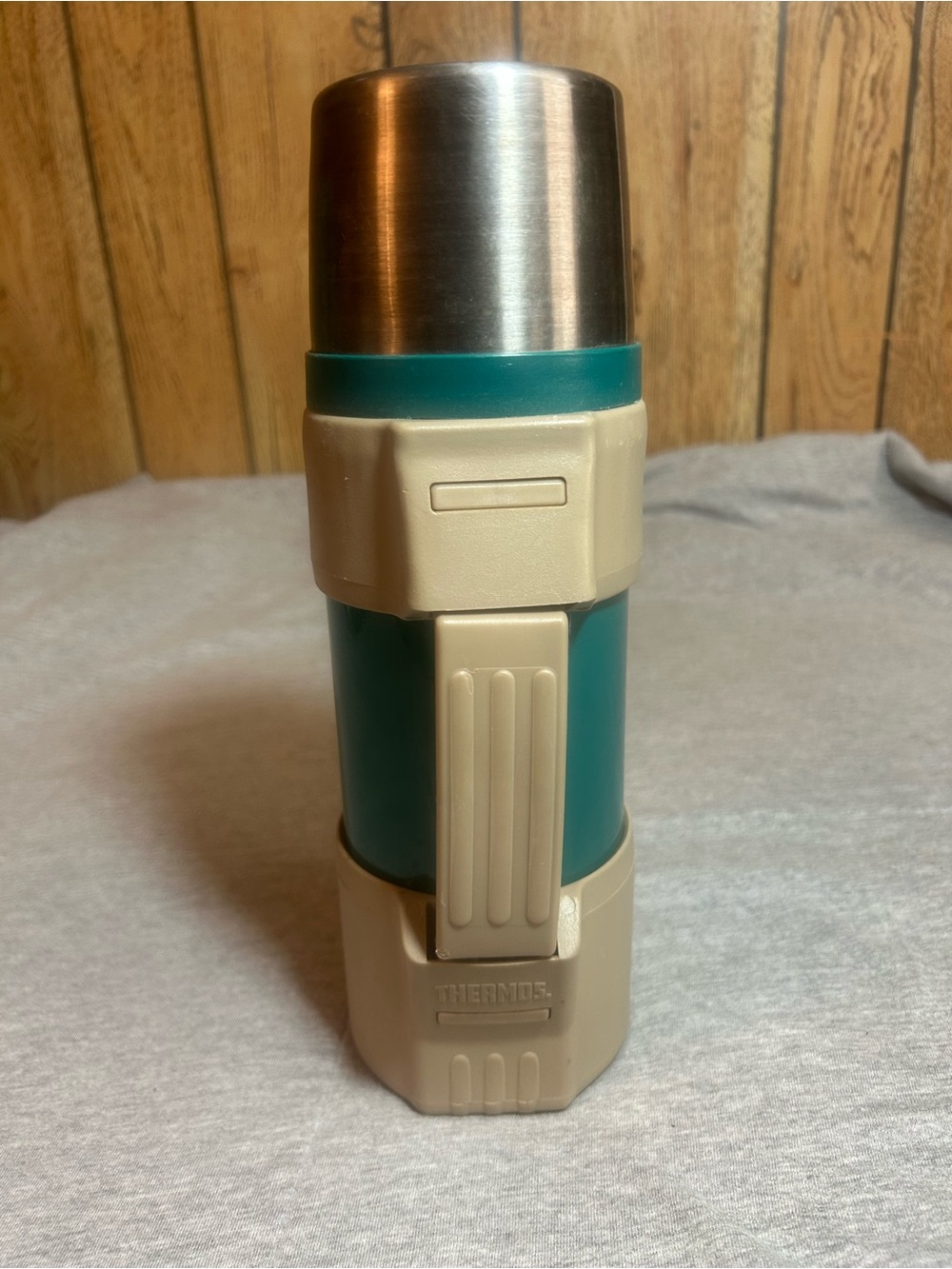 Thermos Teal and Cream Insulated Travel thermos with Stainless Lid